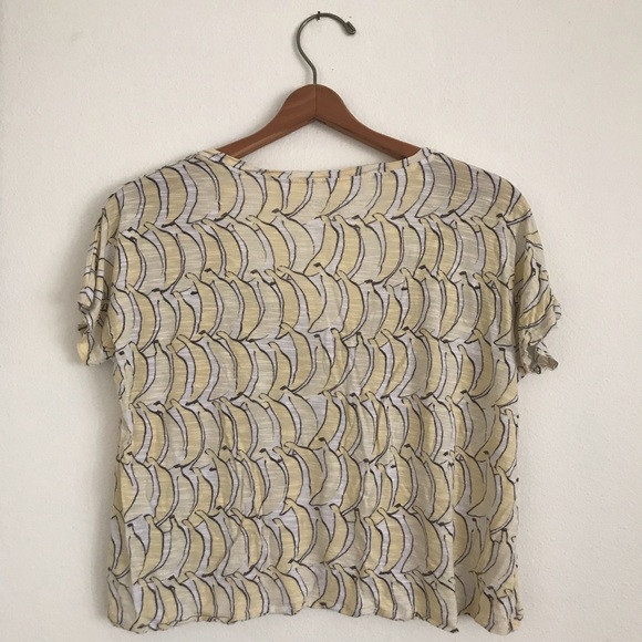 AEROPOSTALE banana short v-neck tee - Picture 2 of 6